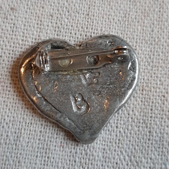 Vintage Pewter Brooch Pin Lot LCD Ann Clarke for Teacher Cottage Core - Picture 12 of 13